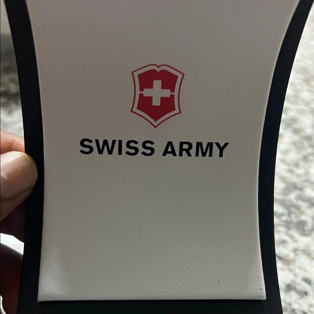 Victorinox “Swiss Army” Black and Silver Watch